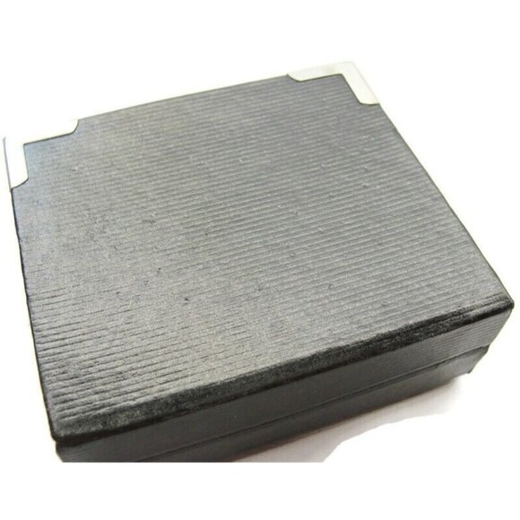 Cufflinks Set w Neck Tie Clip Gold Tone Unique Design Shirt Suit Vintage IOB - Picture 9 of 10